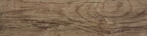 Mrazuvzdorná a rektifikovaná dlažba v hnědé barvě v imitaci dřeva o rozměru 14,8x59,8 cm a tloušťce 10 mm s matným povrchem. Vhodné do interiéru i exteriéru. S velkými a nahodilými odchylkami v odstínu barev, struktury povrchu a kresby. Vhodné do kuchyně, kanceláří.