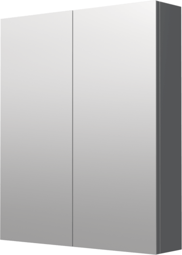 Zrcadlová skříňka Naturel 60x72 cm lamino šedostříbrná GALCA160
