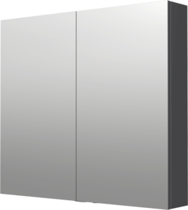 Zrcadlová skříňka Naturel 80x72 cm lamino šedostříbrná GALCA180