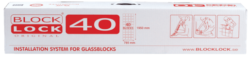 Montážní sada Glassblocks pro 40 tvárnic GBBLLOCK40
