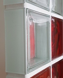 Zakončovací sklo Glassblocks bílá 7,3x19 cm sklo GBZAKONSKLO