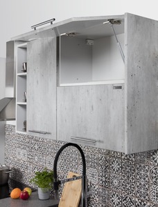 Kuchyňská linka Naturel Gia 280x219x60 cm mat beton GIASET7