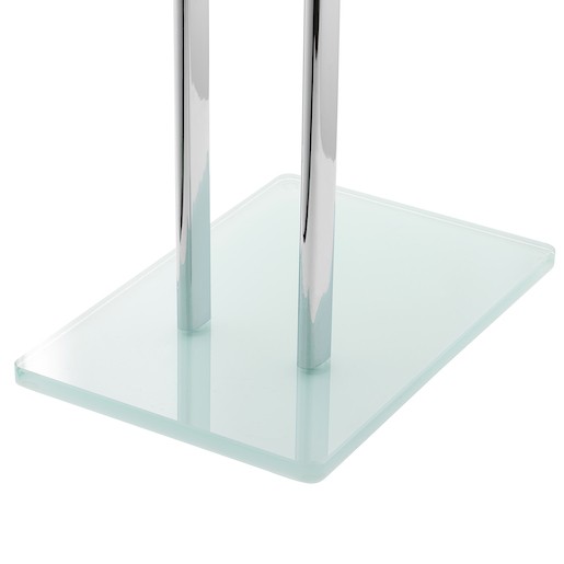 Držák ručníků Optima Glass chrom/bílá GLASDRZRUCB