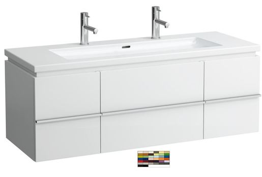 Koupelnová skříňka pod umyvadlo Laufen Case 130x47,6x45,5 cm multicolor H4013120759991