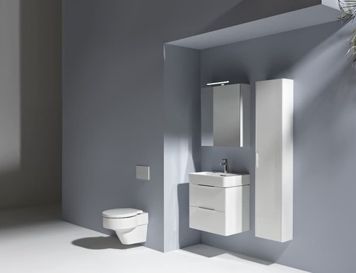 Koupelnová skříňka vysoká Laufen Base 35x165x18,5 cm bílá lesk H4026411102611