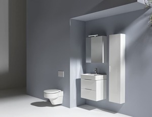 Koupelnová skříňka vysoká Laufen Base 35x165x18,5 cm šedý traffic H402641110M361
