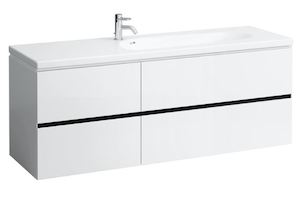 Koupelnová skříňka pod umyvadlo Laufen Palomba 158,9x47,5x57,5 cm bílá mat H4074041802201