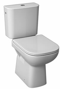 Kombinované WC se svislým odpadem. WC je od firmy JIKA do série Deep. WC je včetně instalační sady a je s bočním napouštěním. WC má dvojité splachování 3/4,5 l. 