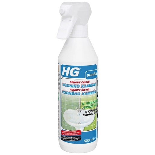 HG pěnový čistič vodního kamene s intenzivní svěží vůní HGPCVKV
