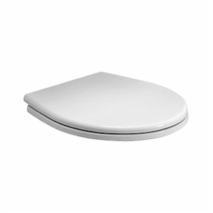 WC prkénko softclose z duroplastu se softclose (pomalé sklápění) v bílé barvě a délkou sedátka 43 cm. Panty kov. Rozteč upevnění 18,5 cm.