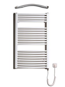 Radiátor elektrický v bílé barvě. Rozměr radiátoru 60x96 cm.