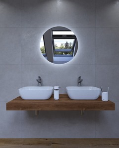 Koupelnová sestava Hansgrohe s deskou pod umyvadlo Dolce 120x8x50 cm dub charleston KSETDO20