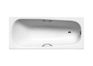 Obdélníková vana ze smaltované oceli. Levá i pravá orientace. S povrchovou úpravou Kaldewei Antislip, která umožňuje bezpečný vstup do koupelové nebo sprchové vany.  Balení bez madla, nožiček a podhlavníku.