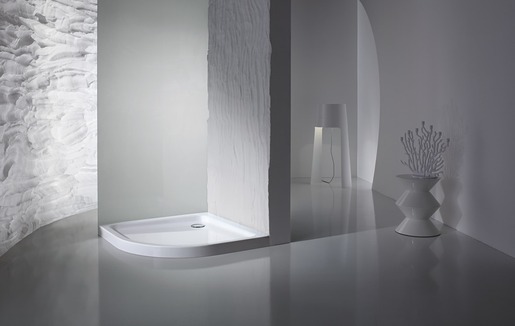 Sprchová vanička čtvrtkruhová Kaldewei Arrondo 90x90 cm smaltovaná ocel alpská bílá 460400013001