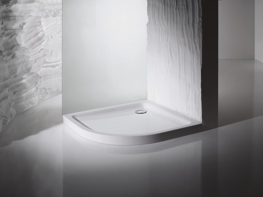 Sprchová vanička čtvrtkruhová Kaldewei Arrondo 90x90 cm smaltovaná ocel alpská bílá 460435003001