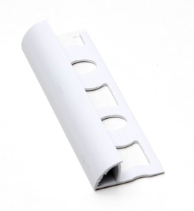 Lišta ukončovací oblá PVC bílá, délka 250 cm, výška 10 mm, L10250
