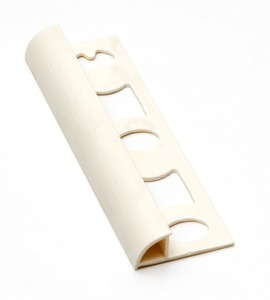 Lišta ukončovací oblá PVC slonová kost, délka 250 cm, výška 10 mm, L1025003