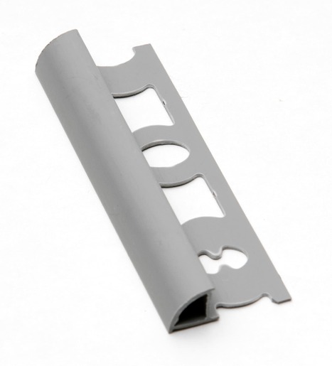 Lišta ukončovací oblá PVC tmavě šedá, délka 250 cm, výška 10 mm, L102504