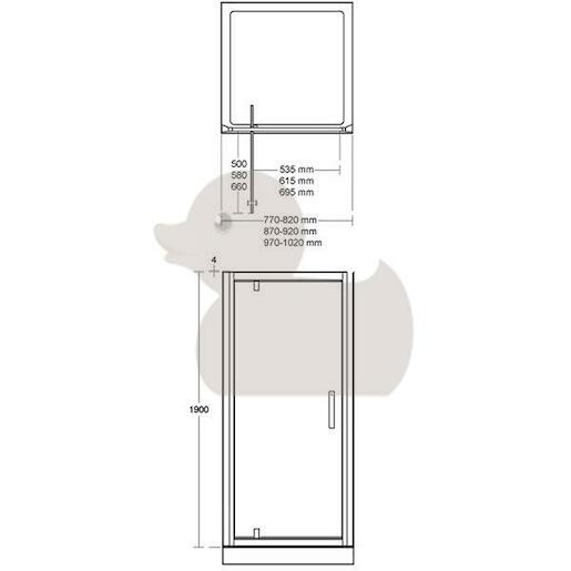 Sprchové dveře 100 cm Ideal Standard Synergy L6363EO