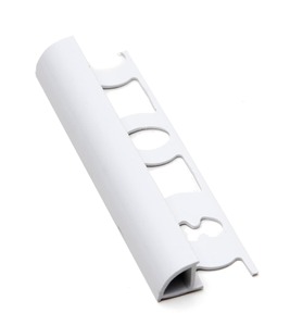 Lišta ukončovací oblá PVC bílá, délka 250 cm, výška 8 mm, L8250