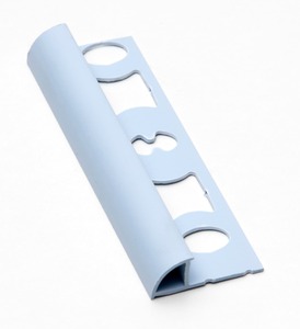 Lišta ukončovací oblá PVC světle modrá, délka 250 cm, výška 8 mm, L825013