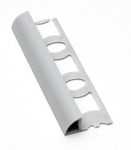 Lišta ukončovací oblá PVC stříbrná, délka 250 cm, výška 8 mm, L825023