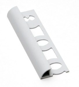 Lišta ukončovací oblá PVC světle šedá, délka 250 cm, výška 8 mm, L82503