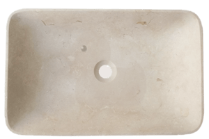 Umyvadlo na desku Triomini Lapis 60x38 cm light beige mat bez přepadu LA6038LB