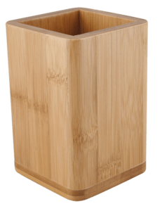 SIKO praktická volně stojící dóza LATIA, dřevěná, je díky svému jednoduchému designu unikátní koupelnový doplněk.