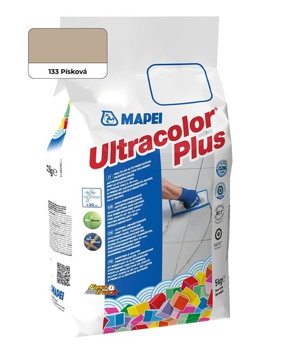 Spárovací hmota Mapei Ultracolor Plus písková 5 kg CG2WA MAPU133