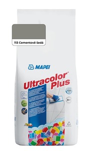 Spárovací hmota Mapei Ultracolor Plus cementově šedá 2 kg CG2WA MAPU2113