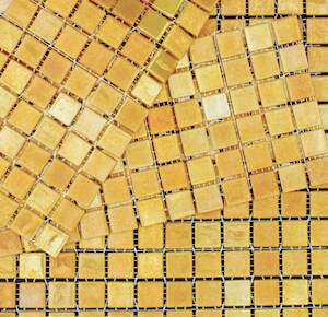 Skleněná mozaika Mosavit Metalico dore 30x30 cm lesk METALICODORE