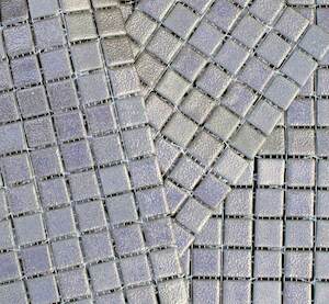 Skleněná mozaika Mosavit Metalico silver 30x30 cm lesk METALICOSI