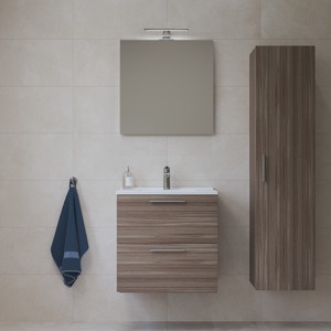 Koupelnová sestava  s umyvadlem zrcadlem a osvětlením VitrA Mia 59x61x39,5 cm cordoba MIASET60C