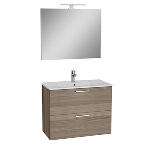 Koupelnová sestava s umyvadlem zrcadlem a osvětlením VitrA Mia 79x61x39,5 cm cordoba MIASET80C