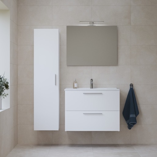 Koupelnová skříňka vysoká VitrA Mia 35x35x145 cm bílá lesk MIAV35B