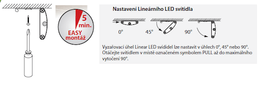 Světlo Naturel Linear LED 5W, délka 30 cm 4000K 24V ML01