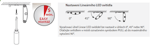 Světlo Naturel Linear LED 16W, délka 100 cm 4000K 24V ML03