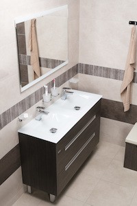 Koupelnová skříňka s umyvadlem Naturel Modena 120x46 cm dub šedý MODENAS120Z