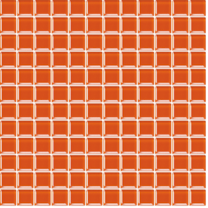 Skleněná mozaika Premium Mosaic tmavě oranžová 30x30 cm lesk MOS25DOR