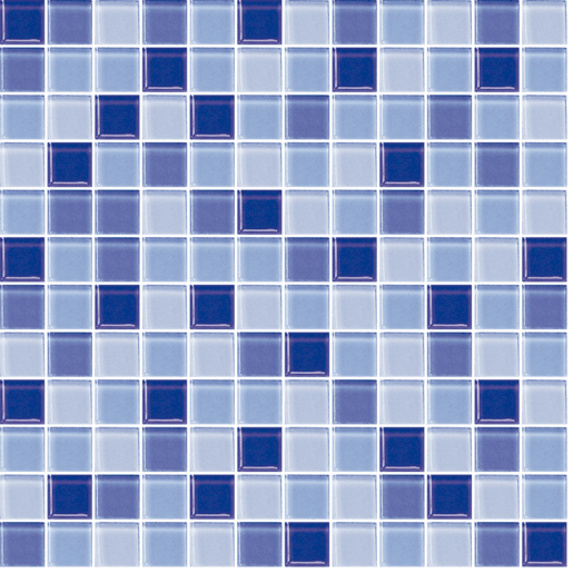 Skleněná mozaika Premium Mosaic modrá 30x30 cm lesk MOS25MIX5