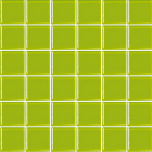 Skleněná mozaika Premium Mosaic zelená 31x31 cm lesk MOS50PI