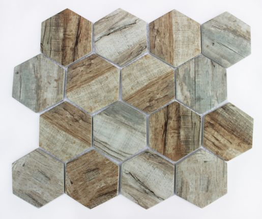 Skleněná mozaika Premium Mosaic brown 26x30 cm mat MOSV84HBR
