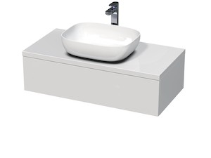 Koupelnová skříňka pod umyvadlo Naturel Ratio 100x26x50 cm bílá lesk ND1001Z26PU.9016G
