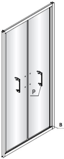dveře levé TEXL90 + profil, díl B