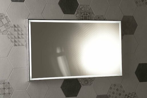 Zrcadlo s LED osvětlením Sapho Luminar 120x55 cm chrom NL560