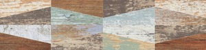 Dekor Ribesalbes Ocean mix barev Wood 7,5x30 cm lesk OCEAN2720