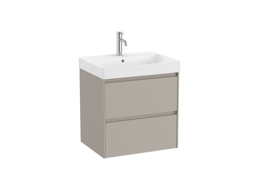 Koupelnová skříňka s umyvadlem Roca Ona 60x64,5x46 cm písková mat ONA602ZPM