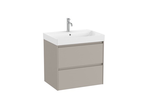 Koupelnová skříňka s umyvadlem Roca Ona 65x64,5x46 cm písková mat ONA652ZPM