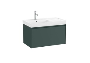 Koupelnová skříňka s umyvadlem Roca ONA 80x50,5x46 cm zelená mat ONA801ZZML